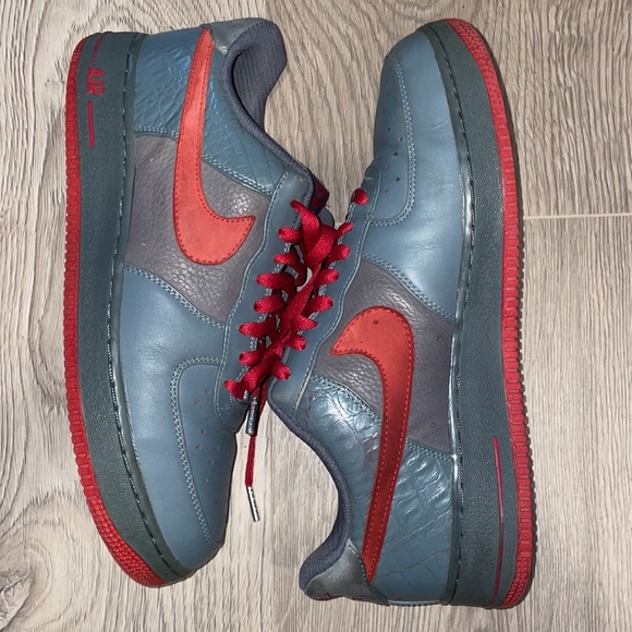 Air Force 1 Premium Flint Grey | Varsity Red | Flint Grey - Picture 3 of 7